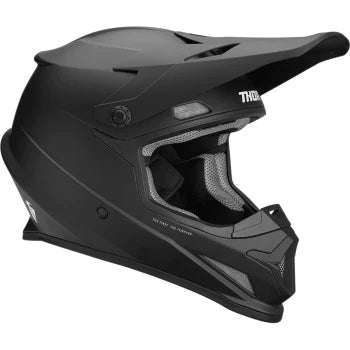 blackout motorcycle helmet Thor Sector Blackout Helmet — KC Powerparts