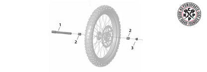OEM Front Wheel Axle for Ultra Bee