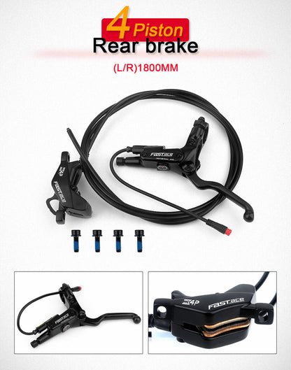 Fastace 4 Piston Hydraulic Brake Set